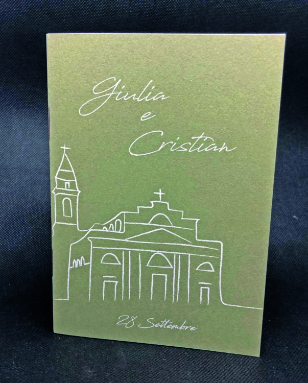 Libretto messa in carta kraft verde
