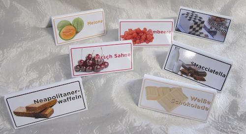 Segnagusti con etichetta personalizzata in PVC