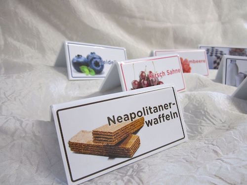 Segnagusti con etichetta personalizzata in PVC