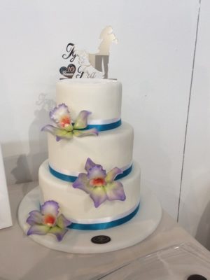 Topper cake con plexiglas specchiato